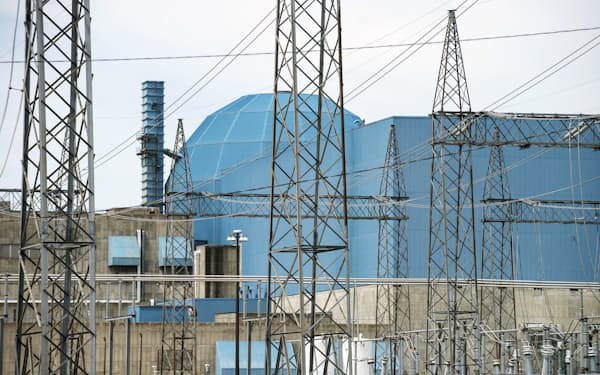 メタが電力供給を受ける米イリノイ州の原子力発電所=AP